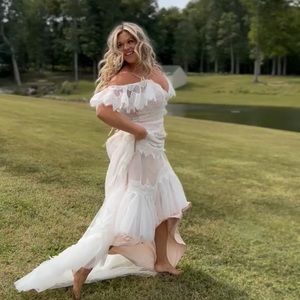 Boho wedding/formal dress size XL
